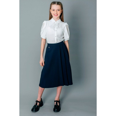 Блузка школьная для девочки Deloras C64209S молочная 2