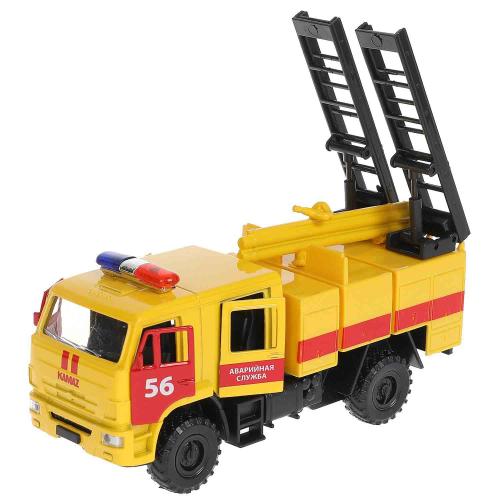 Игрушка КаМАЗ-43502 Аварийная служба Технопарк KAM43502-15EM-YE фото 3