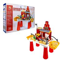 Игровой набор Столик конструктор Пожарная станция 1toy 200870206