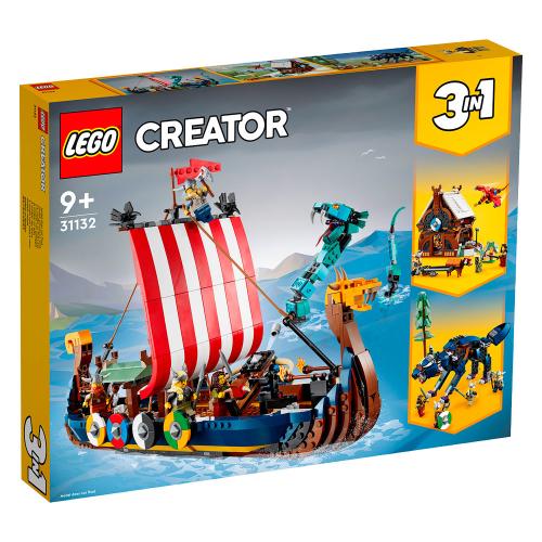 Конструктор Lego Creator 31132 Корабль викингов и Мидгардский змей фото 2