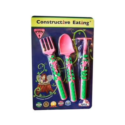 Набор из трех столовых приборов Волшебный сад Constructive Eating 82000 2