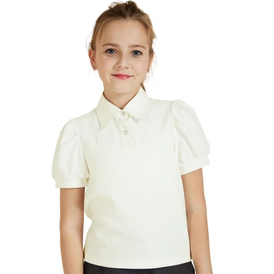 Блузка школьная Deloras 63973ZS молочная 02