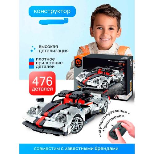 Конструктор радиоуправляемый Гоночный автомобиль 476 деталей Рыжий кот 8045IMM фото 2