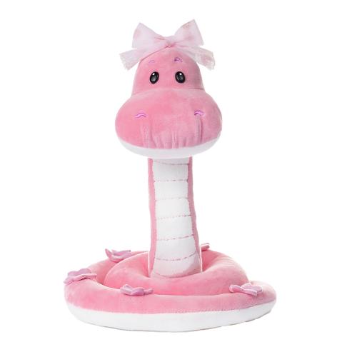 Мягкая игрушка Змейка Дафна розовая 24 см Maxi Toys MT-MRT012441-24