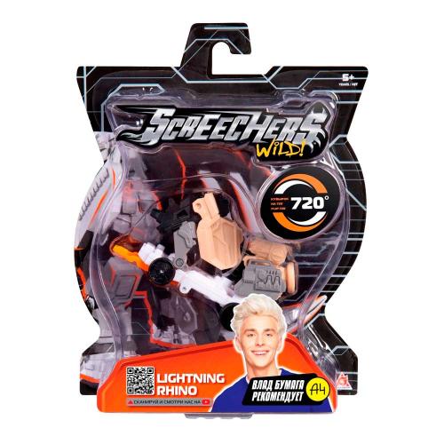 Машинка-трансформер Screechers Wild Лайтнинг Райно 720 Alpha Group 39857 фото 6