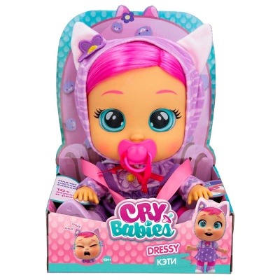 Интерактивная кукла Cry Babies Dressy Кэти IMC Toys 40889 Интерактивная кукла Cry Babies Dressy Кэти IMC Toys 40889