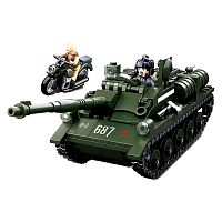 Конструктор Танк 338 деталей 2 фигурки Sluban M38-B0687