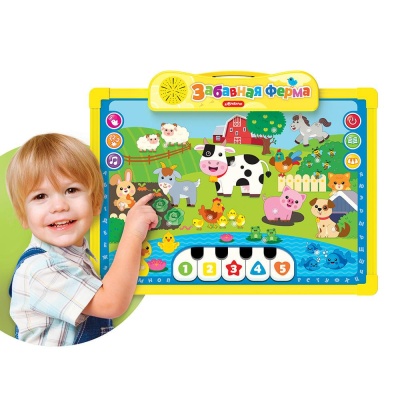 Говорящая доска для рисования и обучения Забавная ферма Азбукварик 2633 02