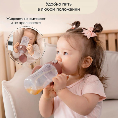 Поильник непроливайка с трубочкой Paomma 16 PDB104 5