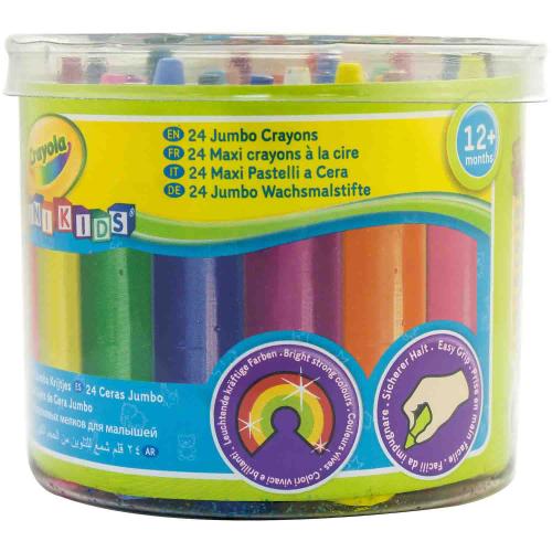 Набор 24 восковых мелка для малышей в бочонке Crayola 784 фото 3