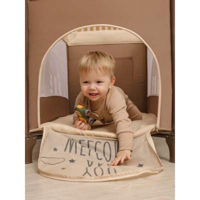 Манеж-кровать Amarobaby Multiform Smile Friends