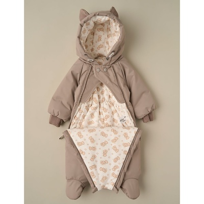 Комбинезон демисезонный Мишка малыш Little Star 35335 капучино 2