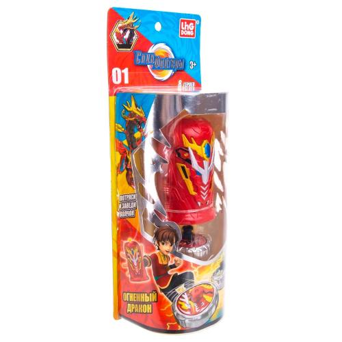 Волчок Спинфайтеры с пусковым механизмом Огненный Дракон Gulliver Toys TL0901 фото 4