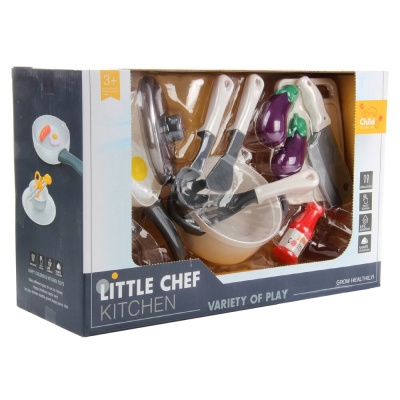 Набор игрушечной посуды с плитой Veld Co 103883 02