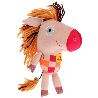 Мягкая озвученная игрушка Зебра Клеточка 20 см Мульти-Пульти C20019-20