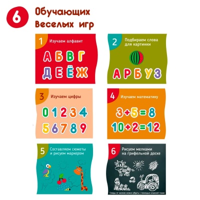 Бизи-чемоданчик Доска знаний магнитно-грифельная доска Mapacha 76800 2