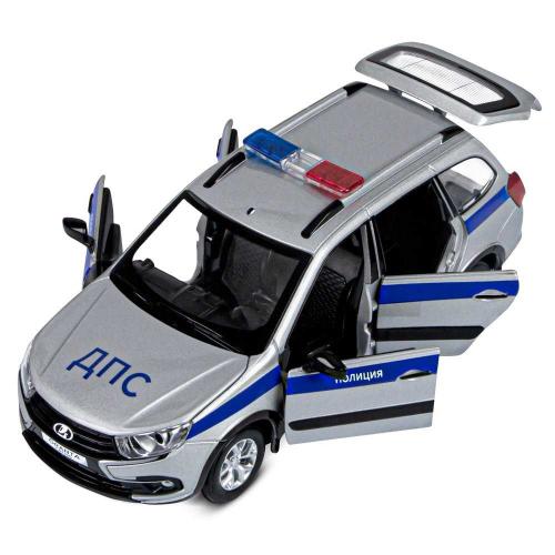 Коллекционная машинка Lada Granta Cross Полиция Автопанорама JB1251202 фото 8