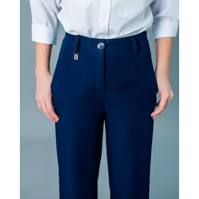Брюки школьные для девочки Deloras К64080 синие 3