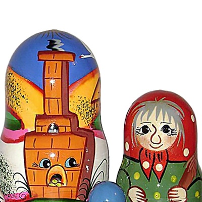 Матрешка Сказка Гуси-Лебеди Д-333 3 Матрешка Сказка Гуси-Лебеди Д-333 3