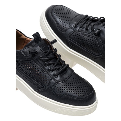 Полуботинки школьные Baden KAH010-050 чёрный 02