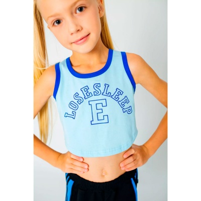 Майка топ для девочки Colabear 687087 голубая 4