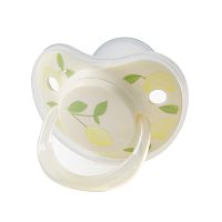 Соска пустышка силиконовая симметричная 12-24 месяцев Happy Baby 13008/1 lemon