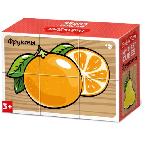 Кубики Фрукты 6 штук Baby Toys Десятое королевство 03546 фото 2