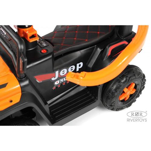Детский электромобиль RiverToys G003GG оранжевый фото 21