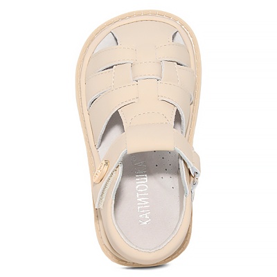 Сандалии для девочки Капитошка A21107 бежевые 4
