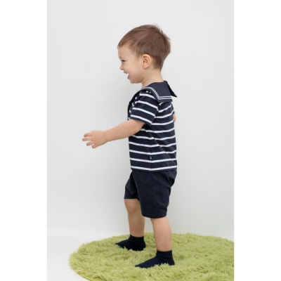 Полукомбинезон Полоски Crockid КР 6159 индиго 03