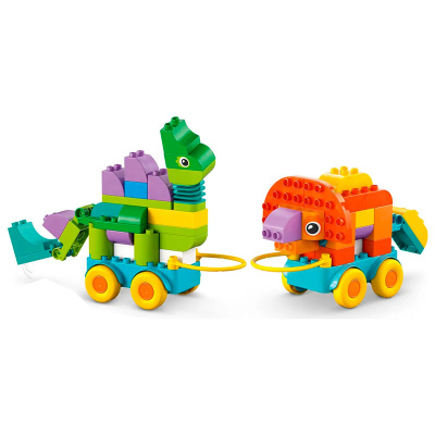 Конструктор Lego Duplo Динозавры на колесах 10451 3в1 3