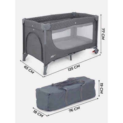 Манеж детский MOWBaby Play Plus RP102 grey 03