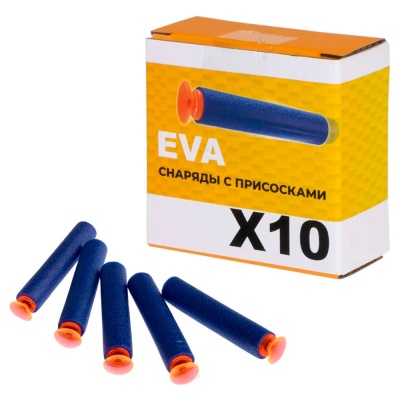 Бластер FunMax M14 механический 6 стволов 10 снарядов 1TOY Т24236 3