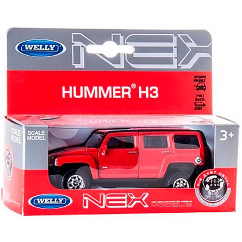 Машинка инерционная Hummer H3 масштаб 1:38 Welly 43629W фото 5