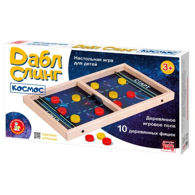 Настольная игра Дабл Слинг Космос мини Десятое Королевство 02379