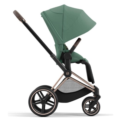 Коляска 2 в 1 Cybex Priam IV Rosegold Leaf Green