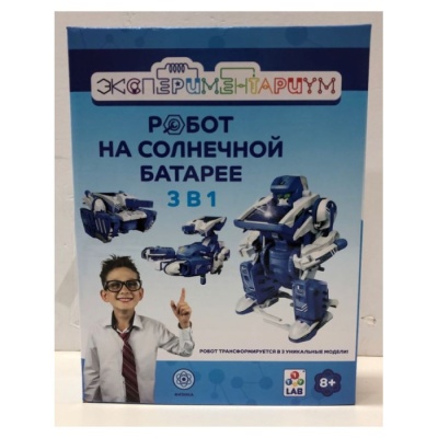 Игрушка Трансформер на солнечной батарее 3в1 Экспериментариум 1Toy Т21874
