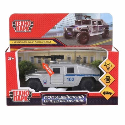 Машина Полицейский внедорожник 12см Технопарк HUMVE-12SLPOL-SR 1