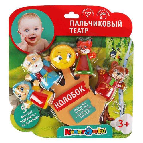 Игрушка для купания Пальчиковый театр Колобок Играем Вместе LX-PT-ST04