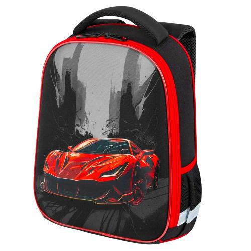 Ранец Red car Sart 1 отделение 2 кармана Brauberg Kids 272091