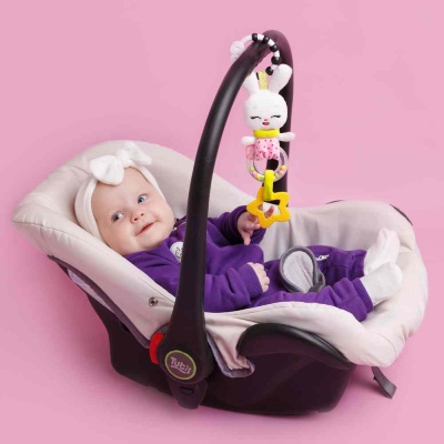 Подвесная игрушка погремушка Зайка Банни Мякиши 683