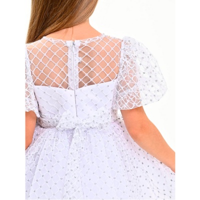 Платье летнее нарядное Alia kids 2381KG белое 4