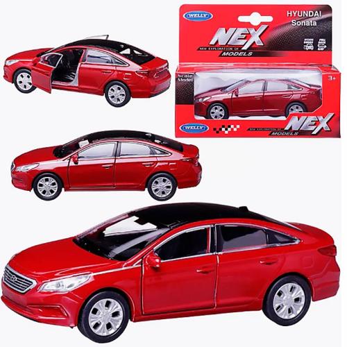 Машинка инерционная Hyundai Sonata масштаб 1:38 Welly 43717W фото 3
