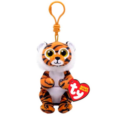 Игрушка-брелок Тигрёнок Clawdia Beanie Babies 10 см TY inc 43109