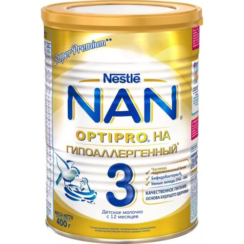 Молочная смесь Nestle NAN Гипоаллергенный 3 Optipro (с 12 мес) 400 г