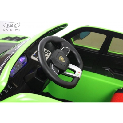 Детский электромобиль Lamborghini Urus RiverToys E777EE зелёный