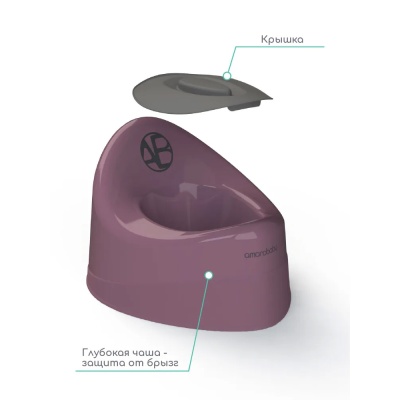 Горшок детский с крышкой AmaroBaby Fort 3