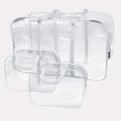 Сумки в роддом набор Комфорт 3 штуки прозрачные белые Rant 2