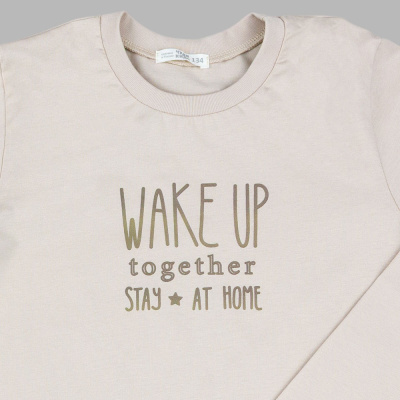 Пижама Клетка Чуди Кидс 612125Ц2-1 бежевый 02