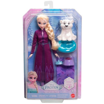 Кукла Disney Frozen Эльза с медвежонком Mattel JFG16 29 см